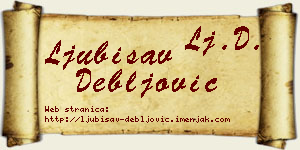 Ljubisav Debljović vizit kartica